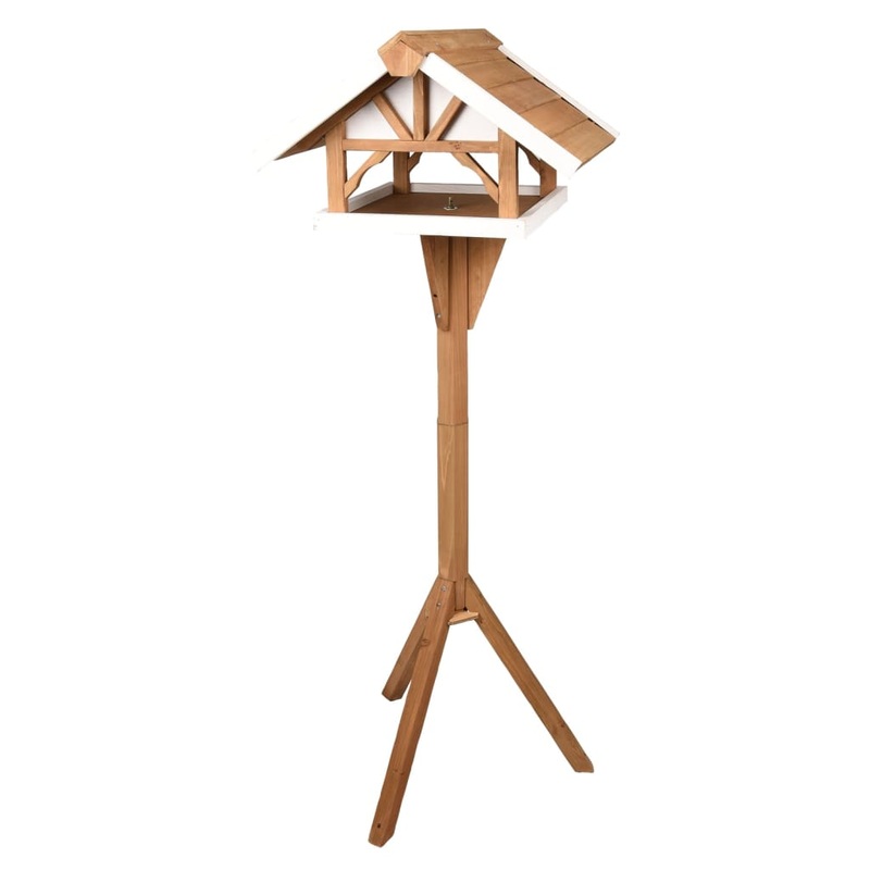 FLAMINGO Bird Table with Stand Vintro 44×45.5×126 cm Natural