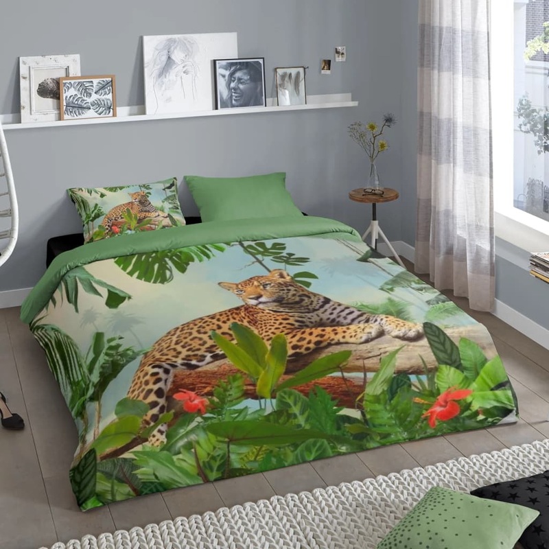 Good Morning Duvet Cover JUNGLE 200×200/220 cm Multicolour
