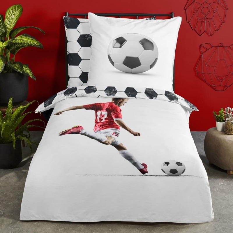 Good Morning Kids Duvet Cover SCORE 135×200 cm White