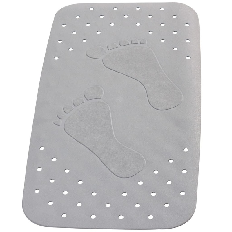 RIDDER Non-Slip Bath Mat Plattfu__ 72×38 cm Grey 67087