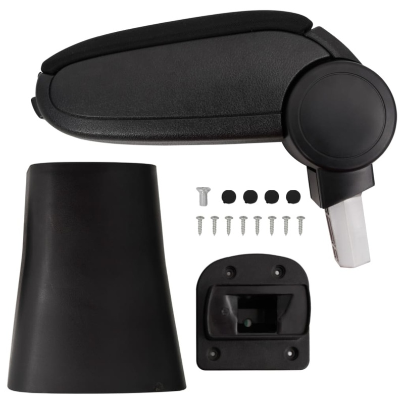 Berkfield Car Armrest Black 16x36x(41-57) cm ABS