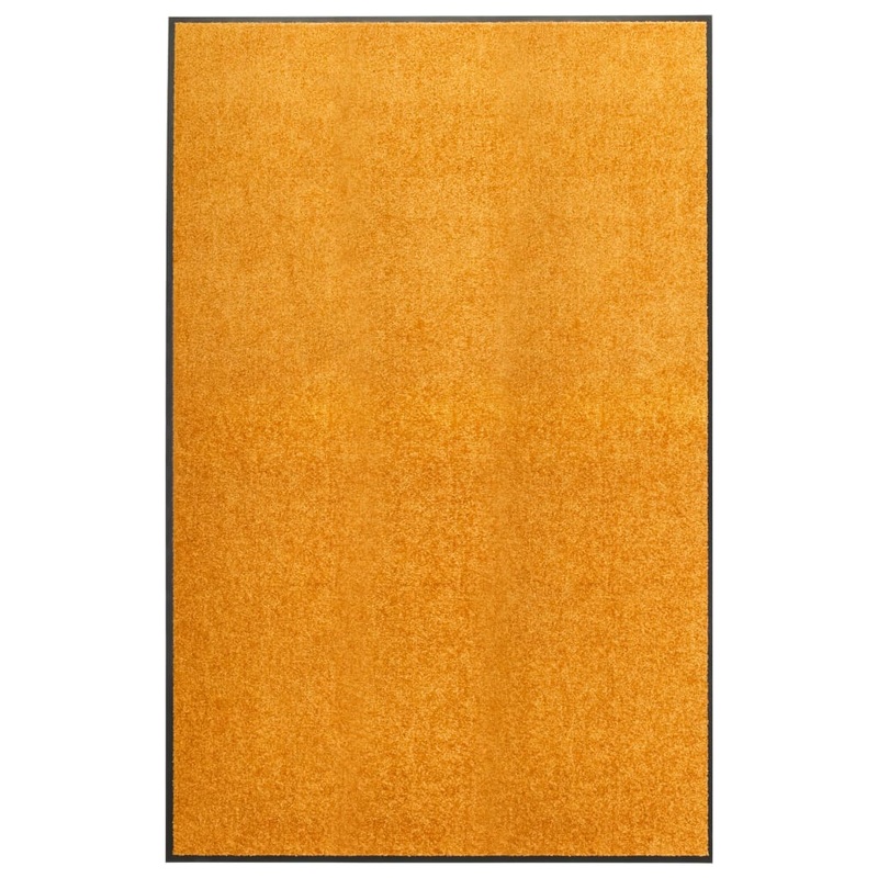 Berkfield Doormat Washable Orange 120×180 cm