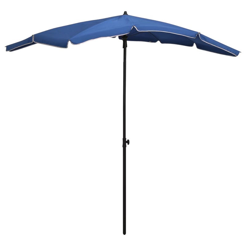 Berkfield Garden Parasol with Pole 200×130 cm Azure Blue