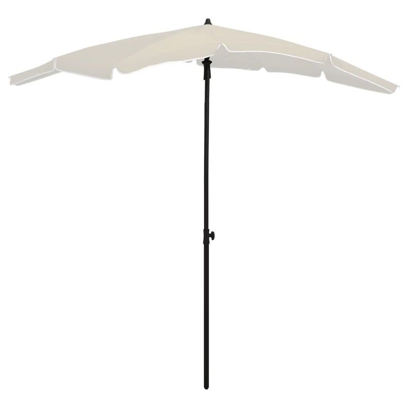 Berkfield Garden Parasol with Pole 200×130 cm Sand