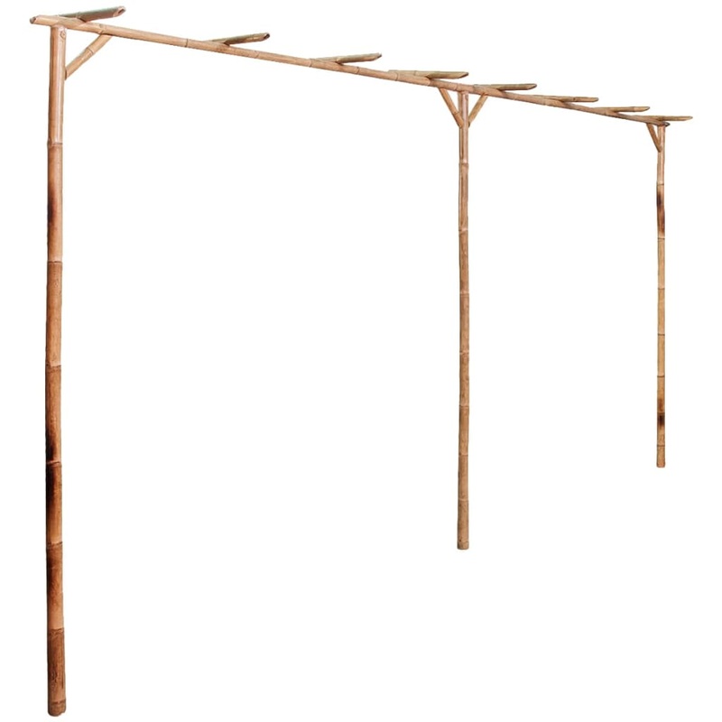 Berkfield Pergola Bamboo 385x40x205 cm