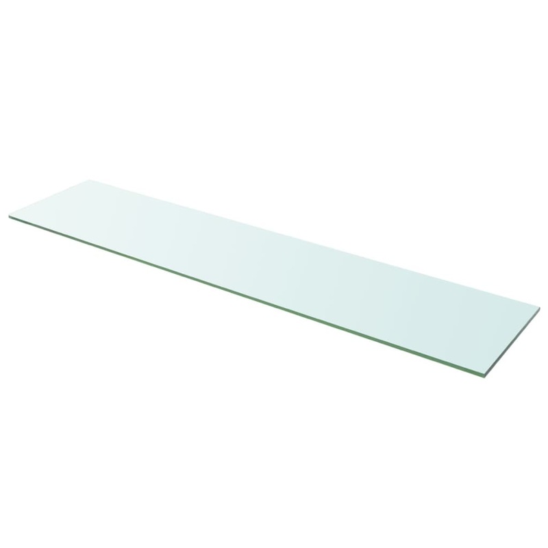 Berkfield Shelf Panel Glass Clear 110×25 cm