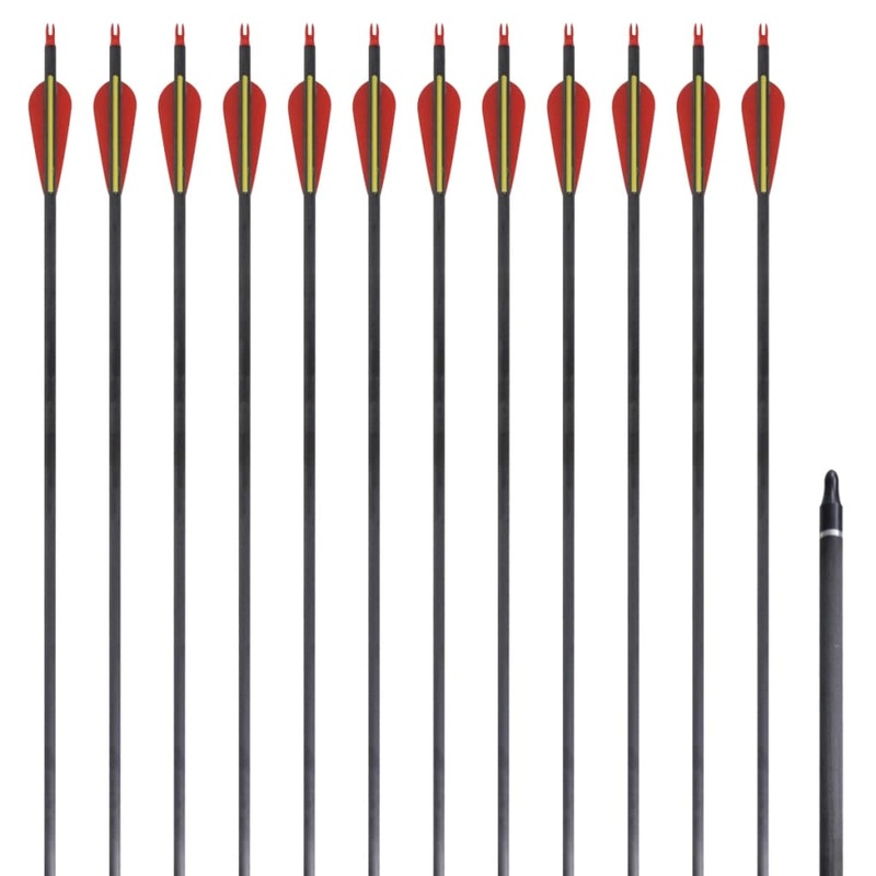 Standard Recurve Bow Arrows 30 0.76 cm Carbon 12 pcs