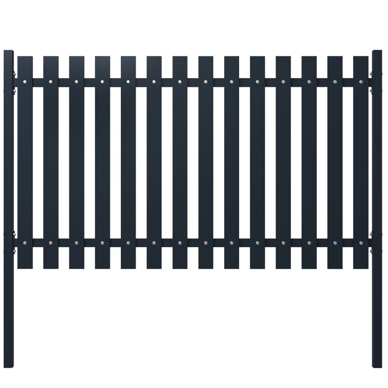 Berkfield Fence Panel Anthracite 174.5×100 cm Powder-coated Steel