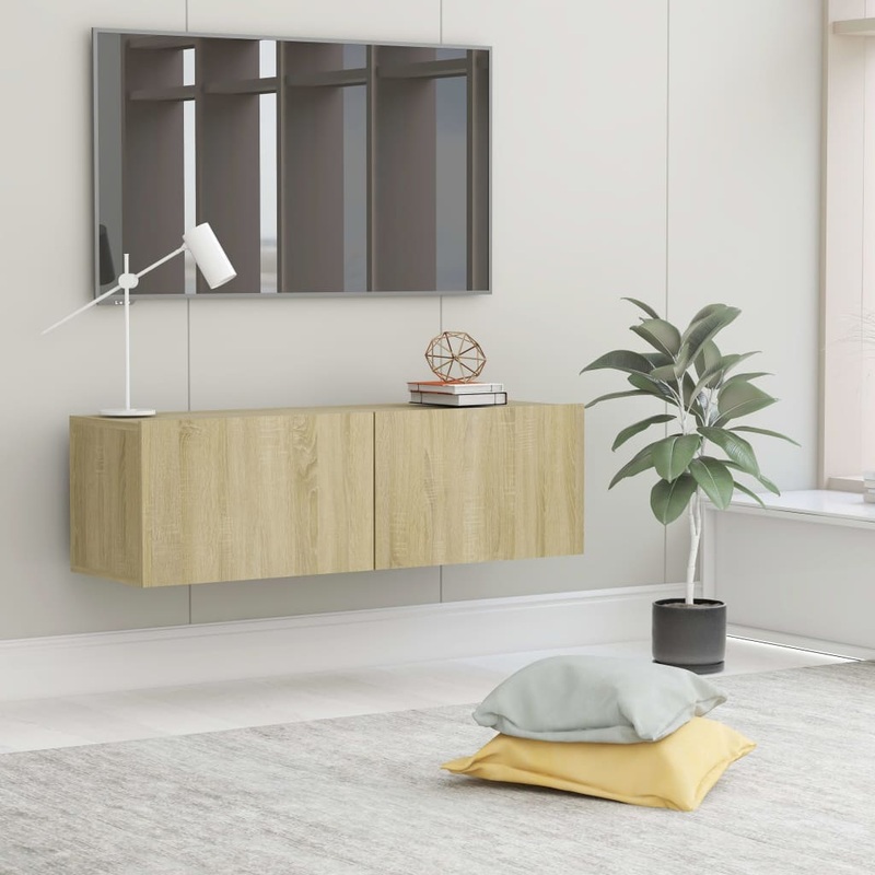 Berkfield TV Cabinet Sonoma Oak 100x30x30 cm Engineered Wood