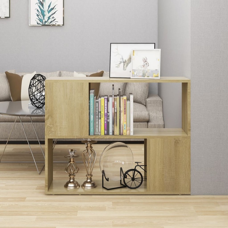 Berkfield TV Cabinet Sonoma Oak 80x24x63 cm Engineered Wood