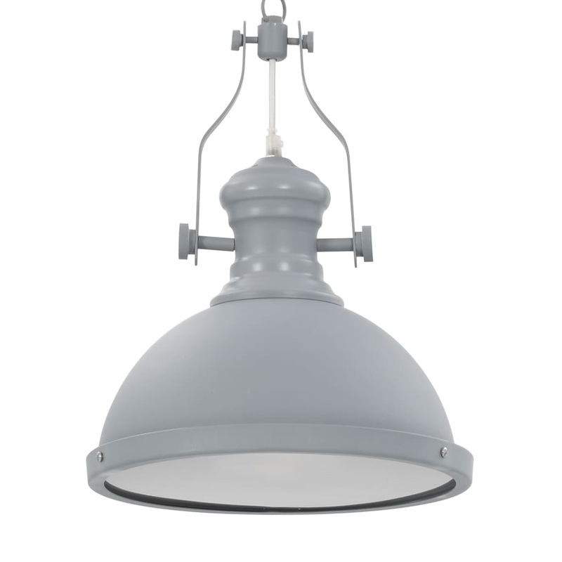 Berkfield Ceiling Lamp Grey Round E27