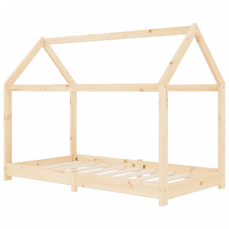Berkfield Kids Bed Frame Solid Pine Wood 70×140 cm