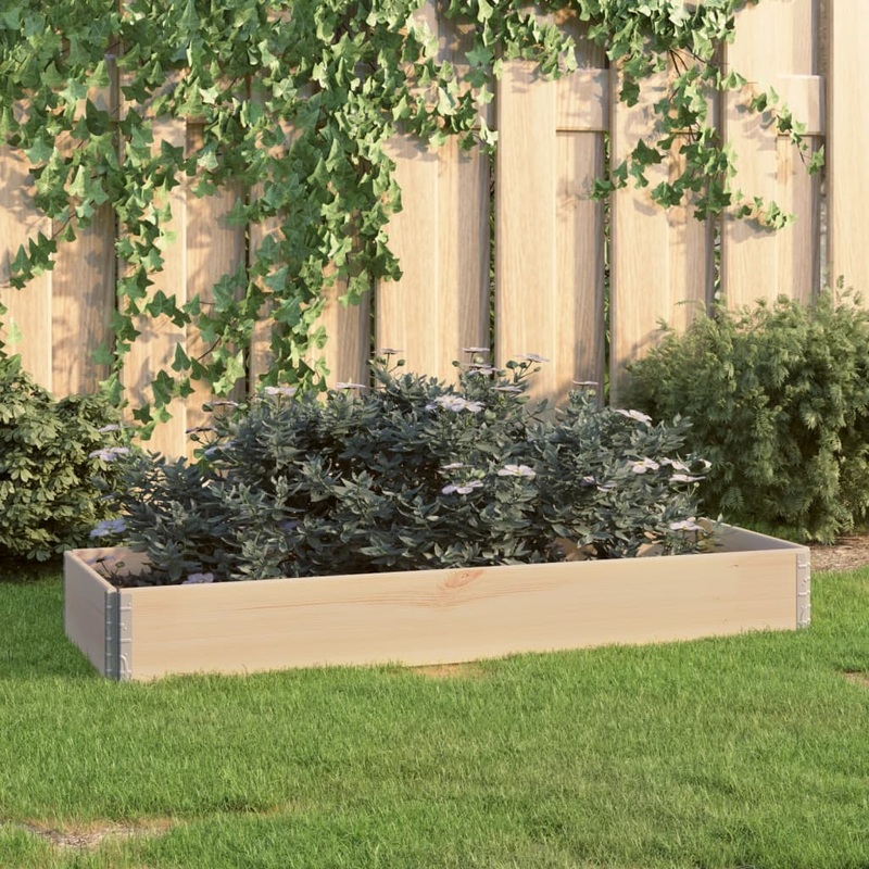 Berkfield Raised Bed 50×150 cm Solid Pine Wood (310054)