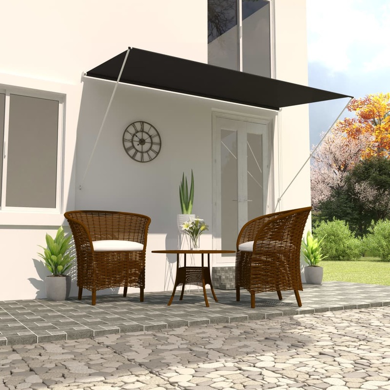 Berkfield Retractable Awning 350×150 cm Anthracite