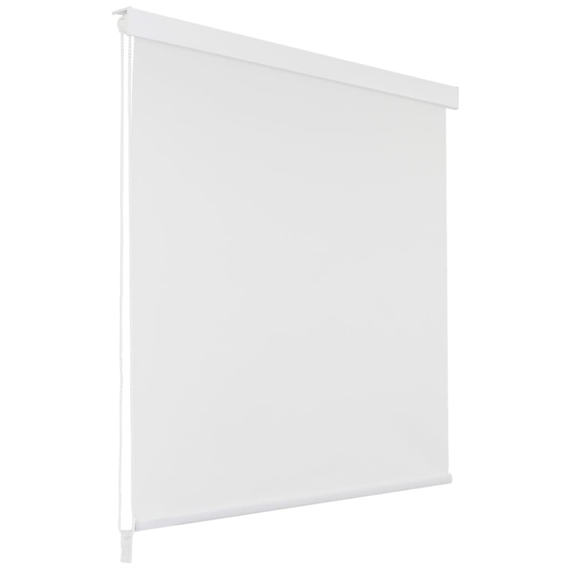 Berkfield Shower Roller Blind 80×240 cm White