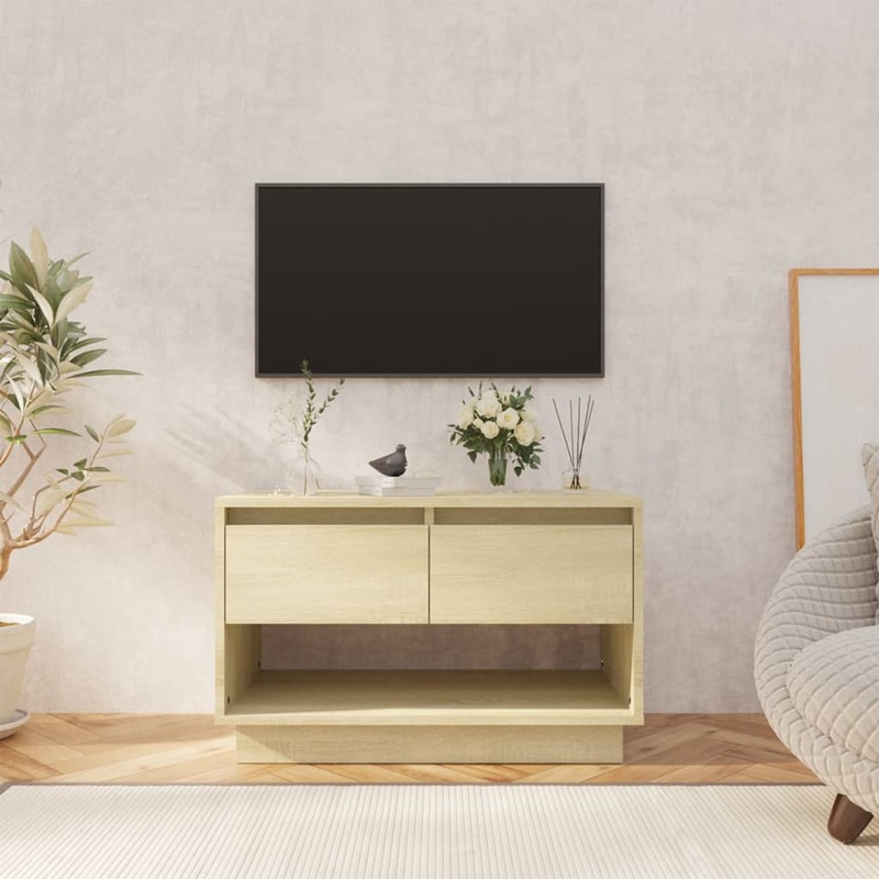 Berkfield TV Cabinet Sonoma Oak 70x41x44 cm Engineered Wood