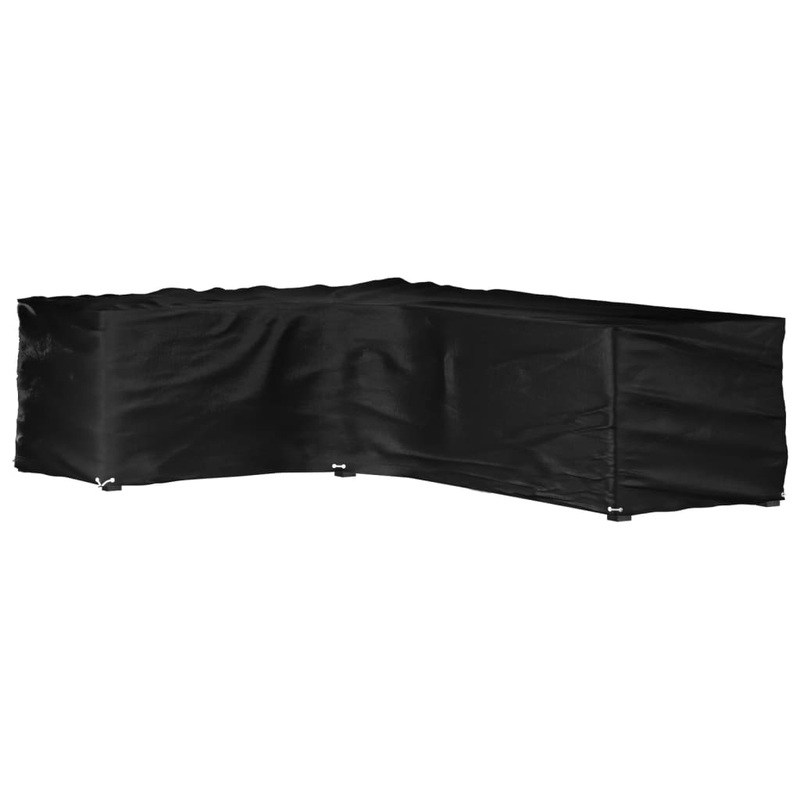 Berkfield L-Shaped Garden Furniture Cover 16 Eyelets 210x260x80 cm