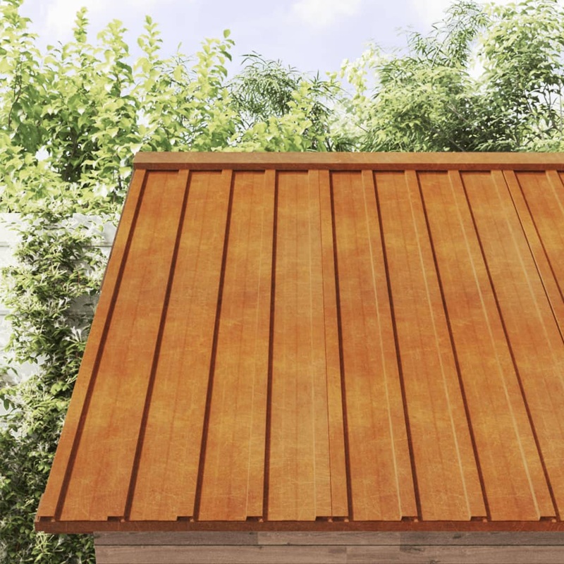 Berkfield Roof Panels 12 pcs Rusty 80×44 cm Corten Steel