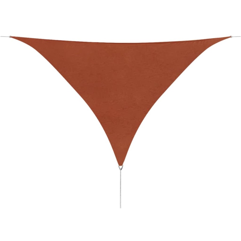 Berkfield Sunshade Sail Oxford Fabric Triangular 3.6×3.6×3.6 m Terracotta