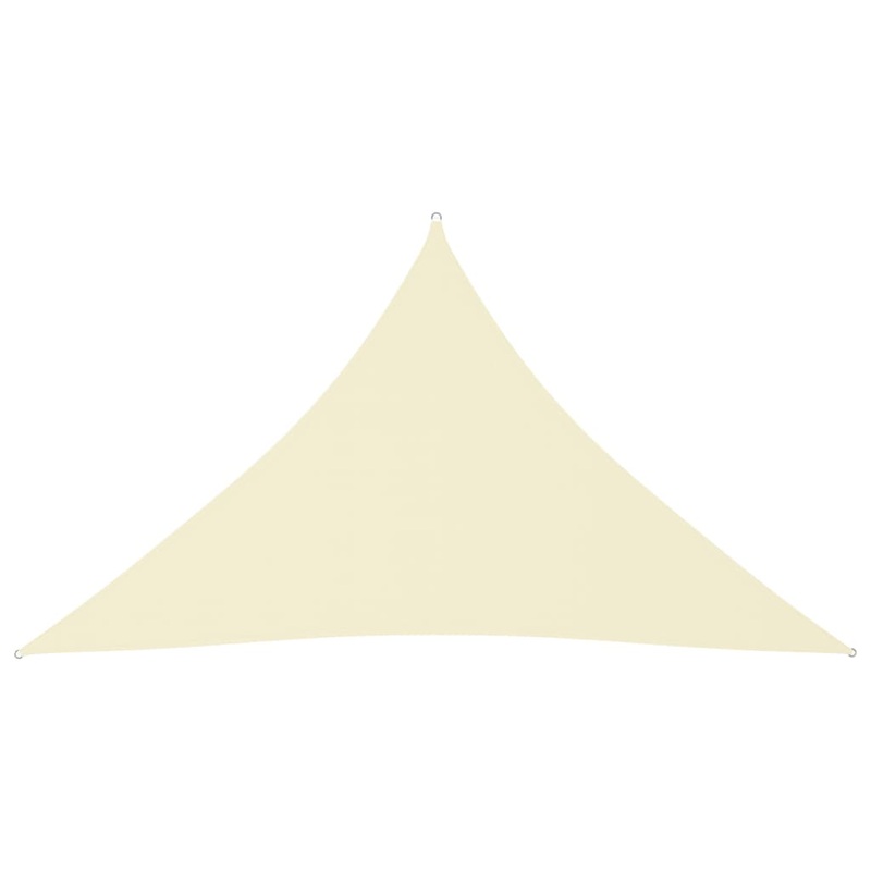 Berkfield Sunshade Sail Oxford Fabric Triangular 5x5x6 m Cream