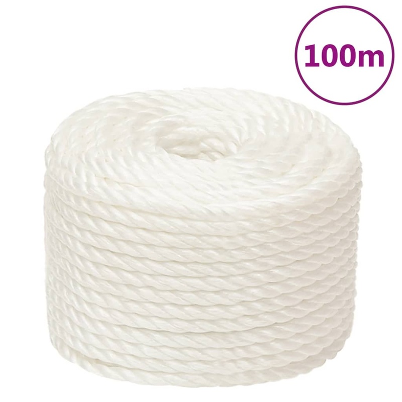 Berkfield Work Rope White 16 mm 100 m Polypropylene