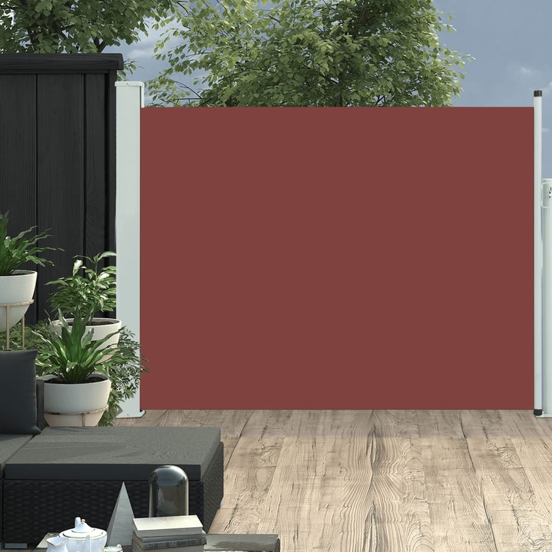 Berkfield Patio Retractable Side Awning 140×500 cm Brown