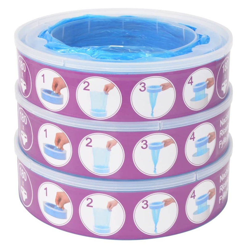 Berkfield Refill Cassettes for Angelcare Diaper Genie 3 pcs