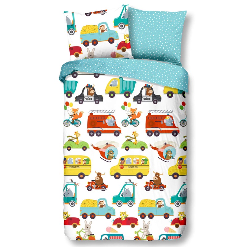 Good Morning Kids Duvet Cover TRAFFIC 140×200/220 cm Multicolour