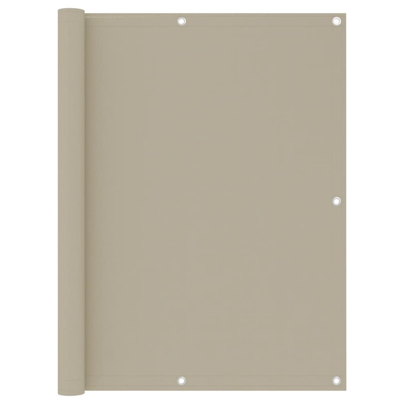 Berkfield Balcony Screen Beige 120×300 cm Oxford Fabric