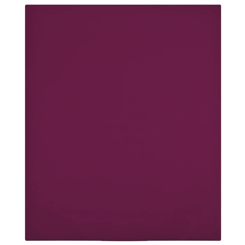 Berkfield Jersey Fitted Sheet Bordeaux 180×200 cm Cotton
