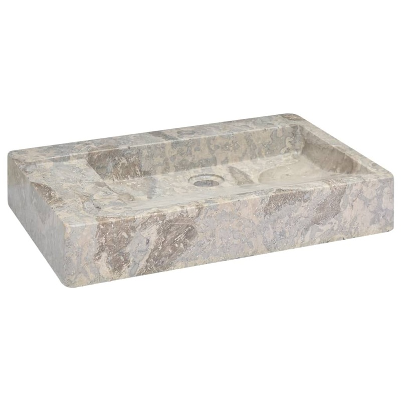 Berkfield Sink Grey 58x39x10 cm Marble