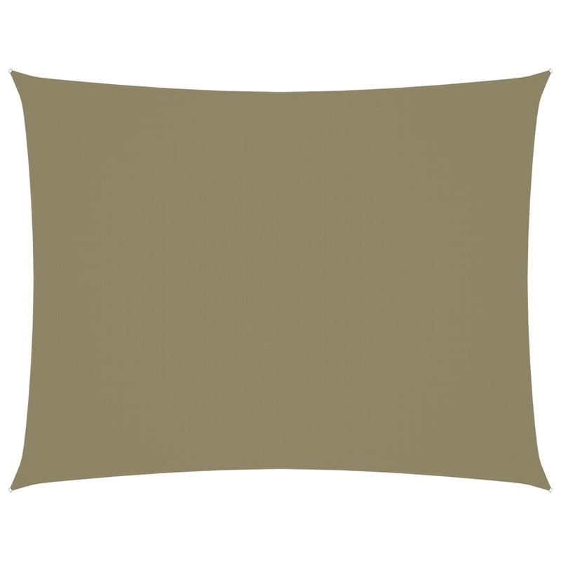Berkfield Sunshade Sail Oxford Fabric Rectangular 4×5 m Beige