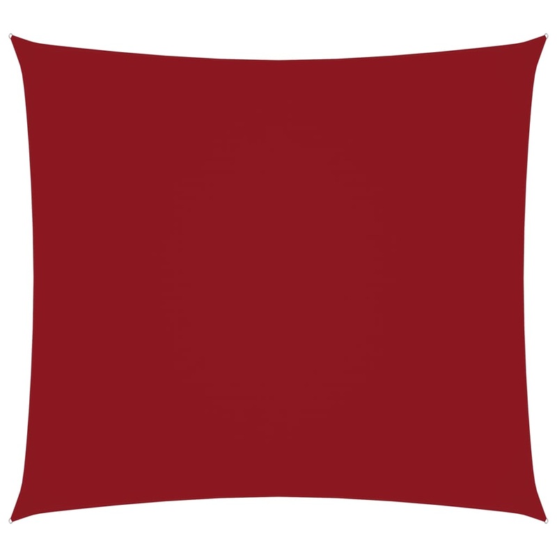 Berkfield Sunshade Sail Oxford Fabric Square 3.6×3.6 m Red