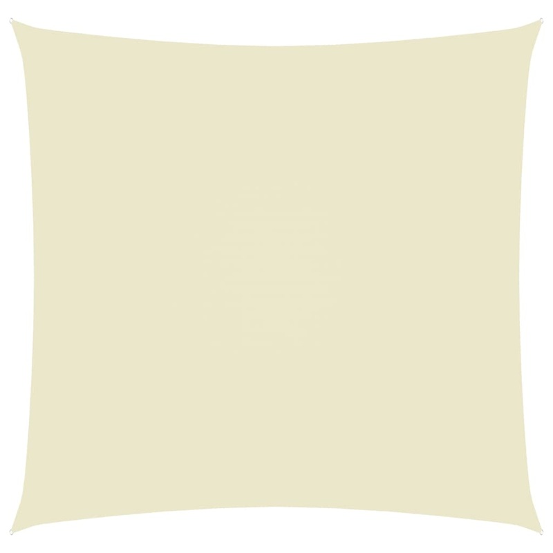 Berkfield Sunshade Sail Oxford Fabric Square 5×5 m Cream