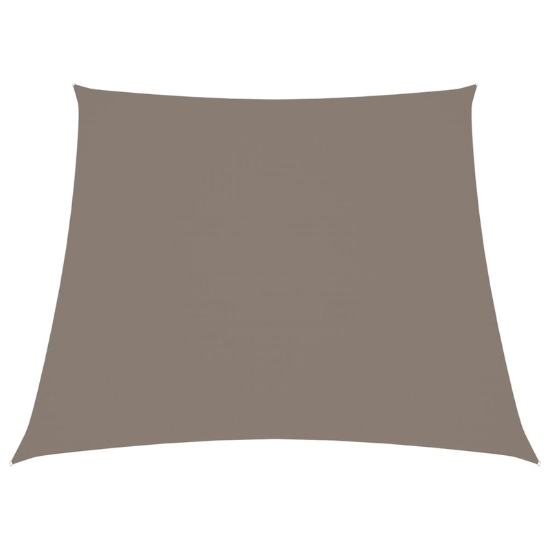Berkfield Sunshade Sail Oxford Fabric Trapezium 4/5×4 m Taupe