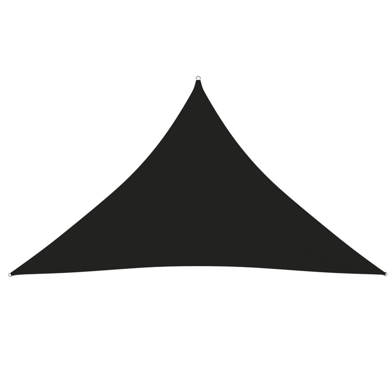 Berkfield Sunshade Sail Oxford Fabric Triangular 2.5×2.5×3.5 m Black
