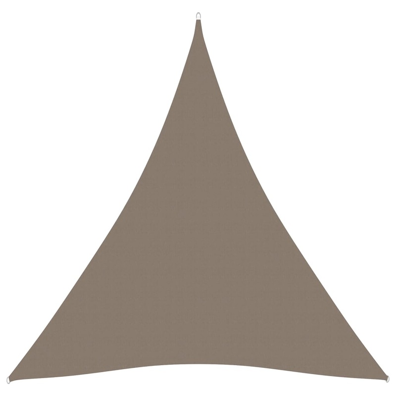 Berkfield Sunshade Sail Oxford Fabric Triangular 3x3x3 m Taupe