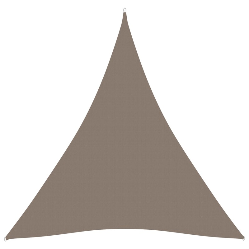 Berkfield Sunshade Sail Oxford Fabric Triangular 4x4x4 m Taupe