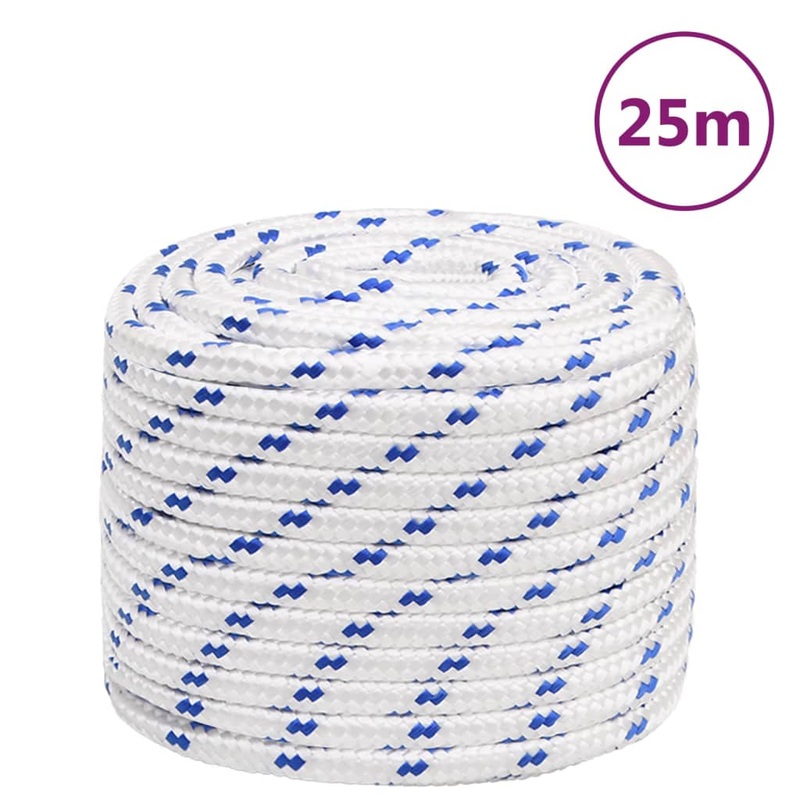 Berkfield Boat Rope White 16 mm 25 m Polypropylene