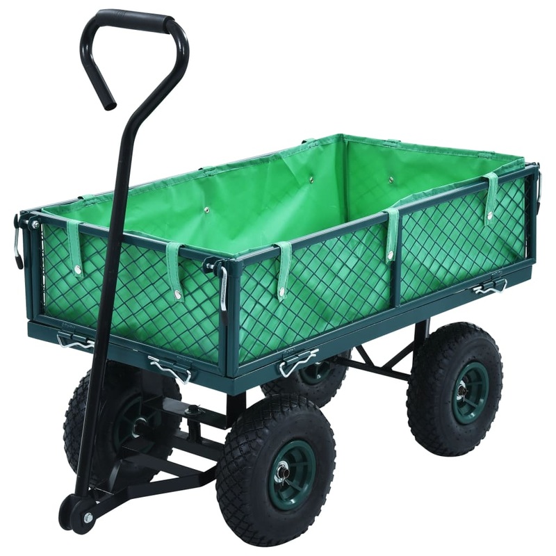 Berkfield Garden Hand Trolley Green 250 kg