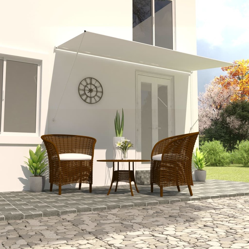 Berkfield Retractable Awning 400×150 cm Cream