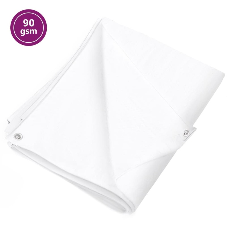 Berkfield Tarpaulin 90 g/m__ 3×5 m White HDPE