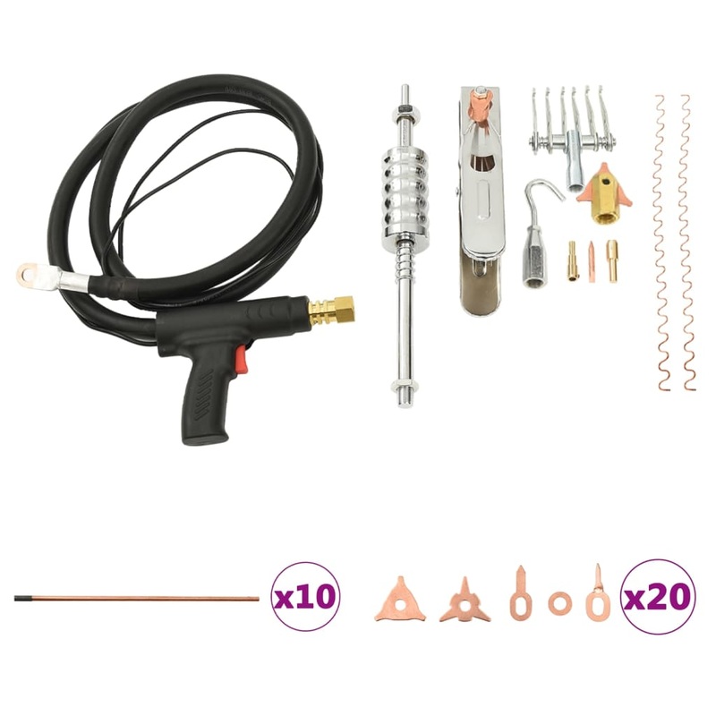 Berkfield 119 Piece Sheet Metal Repair Tool Kit