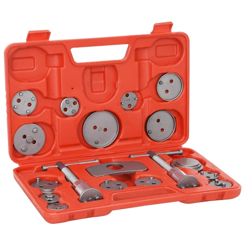 Berkfield 18 Pieces Disc Brake Caliper Wind Back Tool Kit