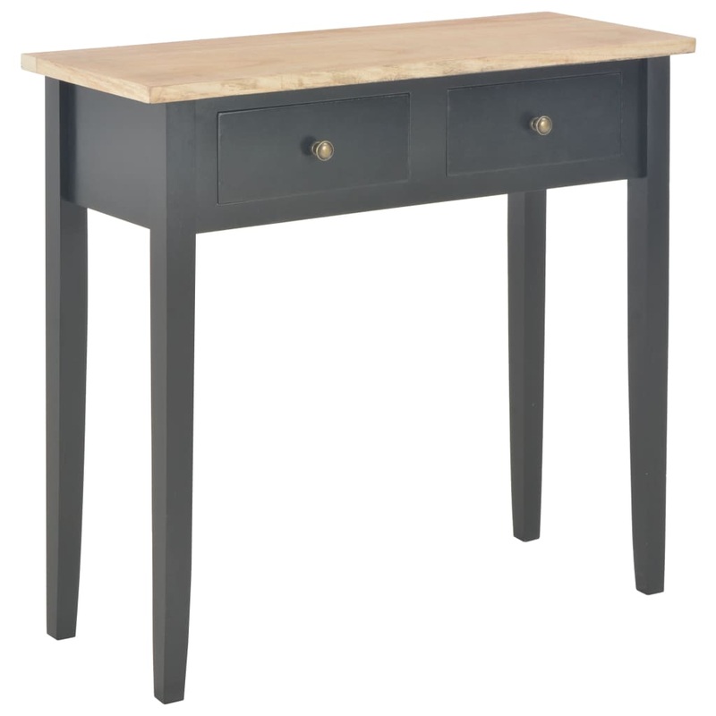 Berkfield Dressing Console Table Black 79x30x74 cm Wood