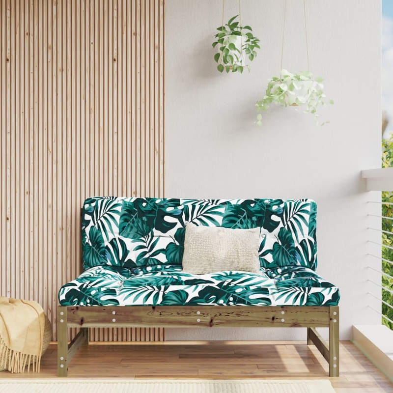 Berkfield Middle Sofa 120×80 cm Impregnated Wood Pine