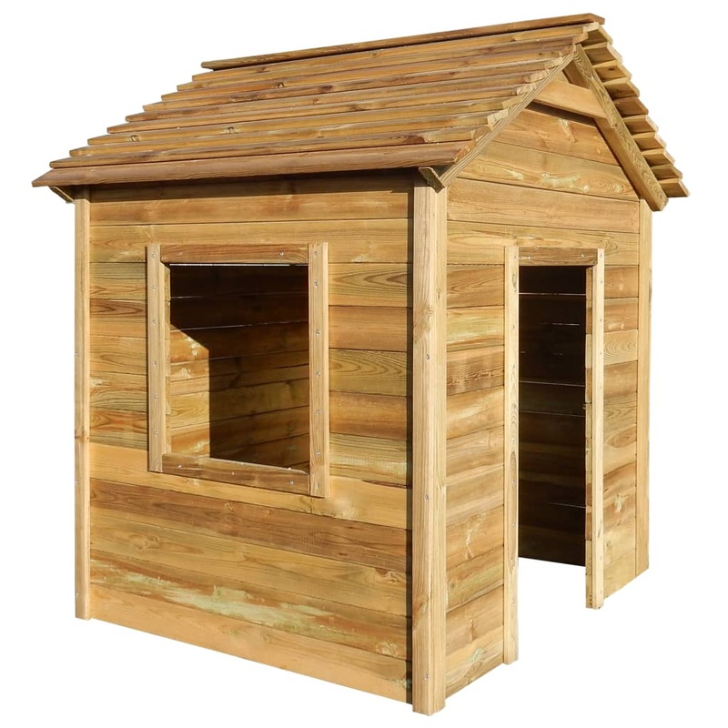Berkfield Outdoor Playhouse 120x120x146 cm Pinewood