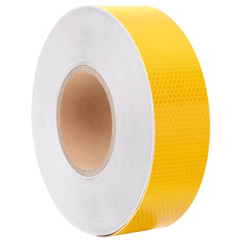 Berkfield Reflective Tape Yellow 5 cmx50 m PVC