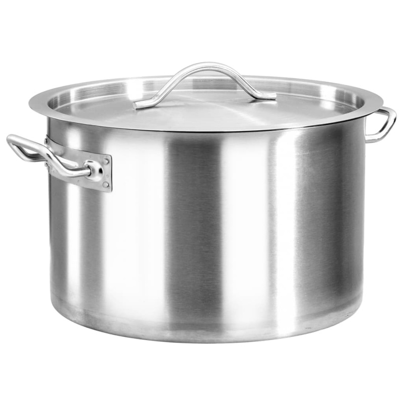Berkfield Stock Pot 24 L 36×24 cm Stainless Steel