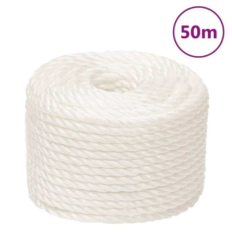 Berkfield Work Rope White 10 mm 50 m Polypropylene